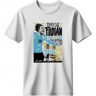 Φορλάν ρετρό μπλουζάκι “Diego Forlán – La Cachavacha” λευκό