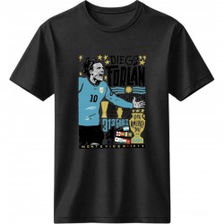 Φορλάν ρετρό μπλουζάκι “Diego Forlán – La Cachavacha” μαύρο