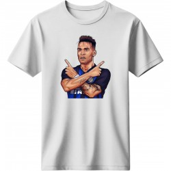 Λαουτάρο Μαρτίνεζ μπλουζάκι ''Lautaro Celebration''. λευκό