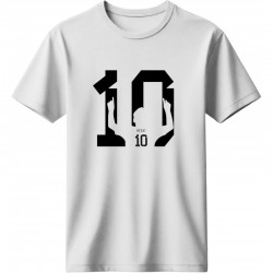 Μέσι μπλουζάκι ''The Magic Number 10'. λευκό