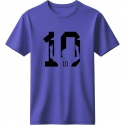 Μέσι μπλουζάκι ''The Magic Number 10'. μωβ