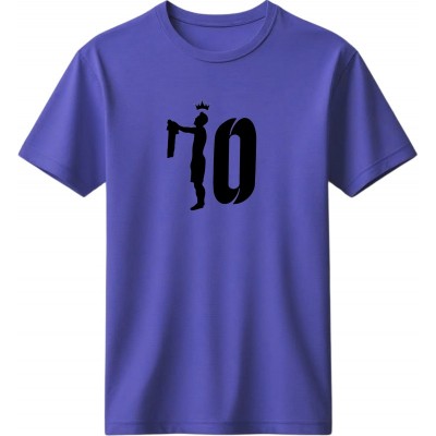 Μέσι μπλουζάκι ''The King of 10''. μωβ