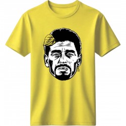 Μαραντόνα ρετρό μπλουζάκι “Golden Striker Portrait”, κίτρινο