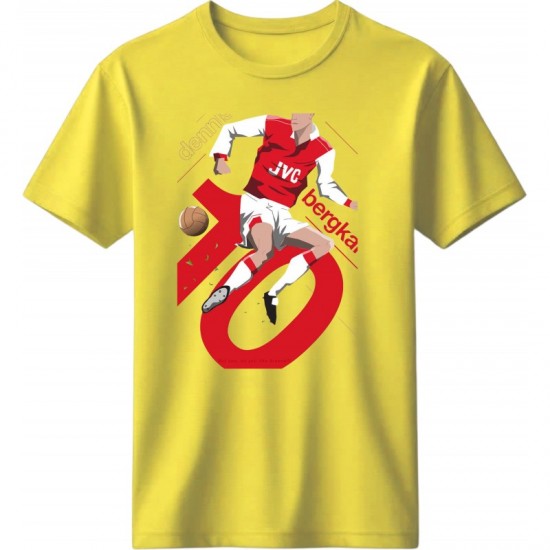 Άρσεναλ μπλουζάκι ποδοσφαίρου “Bergkamp 10”, κίτρινο