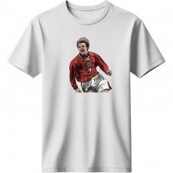 Μπέκαμ ρετρό  μπλουζ΄άκι “Beckham No7”, λευκό