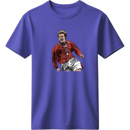 Μπέκαμ ρετρό  μπλουζ΄άκι “Beckham No7”, μωβ