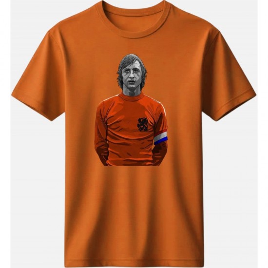 Κρόιφ ρετρό μπλουζάκι “Total Football Icon”, πορτοκαλί