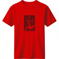 Ρονάλντο μπλουζάκι ποδοσφαίρου “Cristiano Line Art – Elite Mindset”, κόκκινο