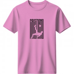 Ρονάλντο μπλουζάκι ποδοσφαίρου “Cristiano Line Art – Elite Mindset”, ροζ