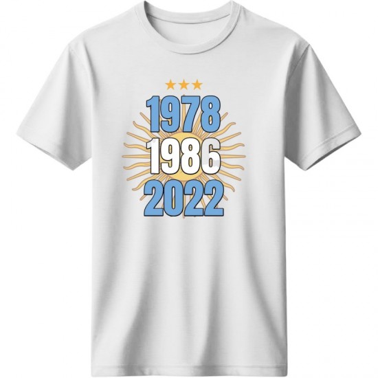 Αργεντινή μπλουζάκι “Argentina Champions – 3 Stars Legacy”, λευκό