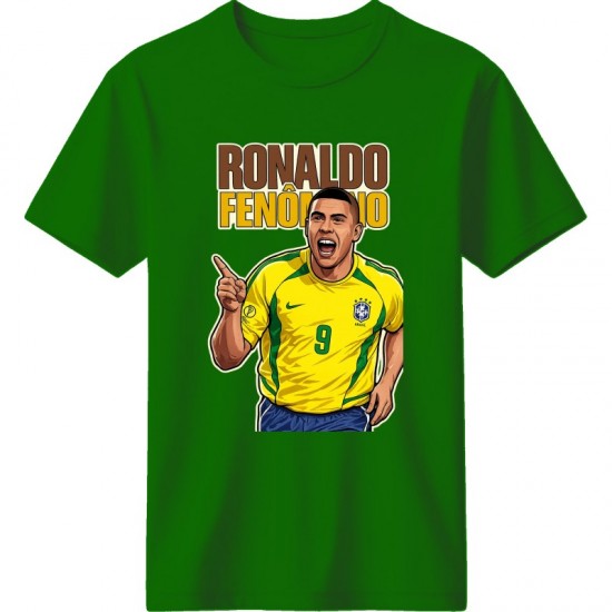 Ρονάλντο Ναζάριο μπλουζάκι “Ronaldo Fenômeno – Brazilian Legend” , πράσινο