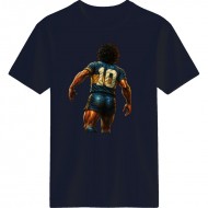 Μαραντόνα ρετρό μπλουζάκι “Number 10 Legacy – Eternal Icon” σκούρο μπλε