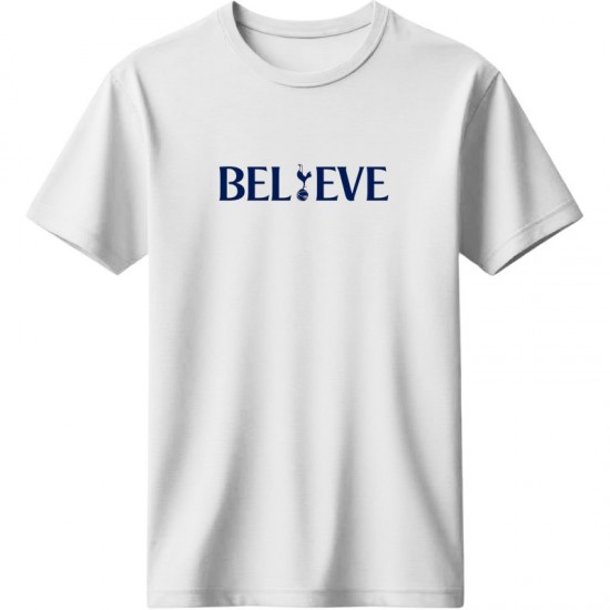 Τότεναμ μπλουζάκι ποδοσφαίρου “Believe – Spurs Spirit” , λευκό