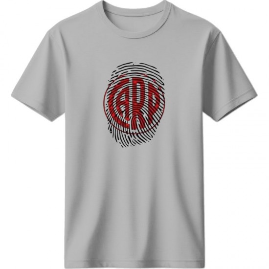 Ρίβερ μπλουζάκι “River Plate Fingerprint”, γκρι