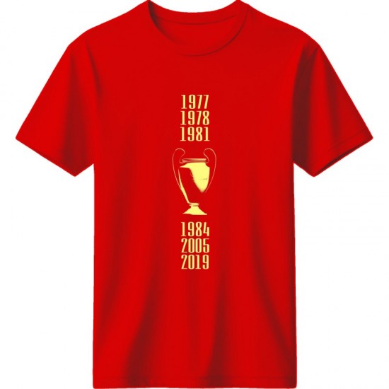 Λίβερπουλ μπλουζάκι “Champions Years” – European Glory Edition, κόκκινο