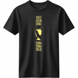 Λίβερπουλ μπλουζάκι “Champions Years” – European Glory Edition, μαύρο