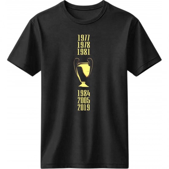Λίβερπουλ μπλουζάκι “Champions Years” – European Glory Edition, μαύρο