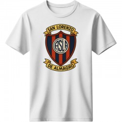Σαν Λορέντζο μπλουζάκι “San Lorenzo Crest” – Classic Badge Edition, λευκό
