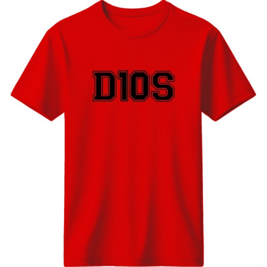 Μαραντόνα ρετρό μπλουζάκι “D10S” – Legend Code Edition, κόκκινο