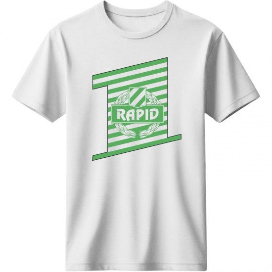 Ραπίντ Βιέννης μπλουζάκι Μπλουζάκι “Rapid Vienna Classic” – Green Heritage Edition, λευκό