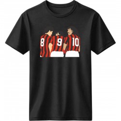 Μίλαν ρετρό μπλουζάκι “Milan Trio 8-9-10” – Retro Legends Edition, μαύρο