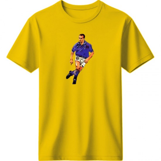 Schillaci ρετρό μπλουζάκι “Schillaci 19” – Italia ‘90 Hero Edition, κίτρινο