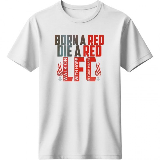 Λίβερπουλ μπλουζάκι “Born a Red” – Fan Statement Edition, λευκό
