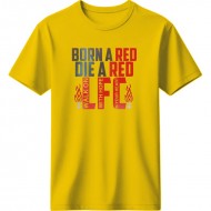 Λίβερπουλ μπλουζάκι “Born a Red” – Fan Statement Edition, κίτρινο