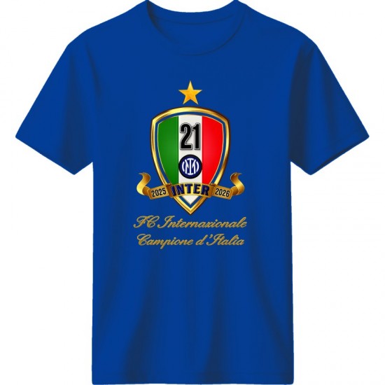 Ίντερ μπλουζάκι ''Champions 2026– 21st Scudetto Limited Edition'', μπλε