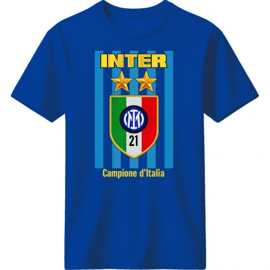 Ίντερ μπλουζάκι ''Champions 2026– 21st Scudetto Stripes Edition'',μπλε