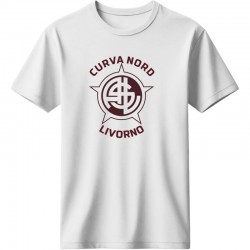 Λιβόρνο μπλουζάκι ΄''Curva Nord Livorno'' – Italian Ultras Collection, λευκό