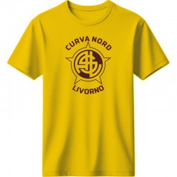 Λιβόρνο μπλουζάκι ΄''Curva Nord Livorno'' – Italian Ultras Collection, κίτρινο
