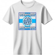 Μαρσέιγ μπλουζάκι ''Olympique Magnifique T-Shirt – Marseille Fan Edition'', λευκό
