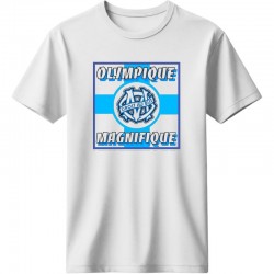 Μαρσέιγ μπλουζάκι ''Olympique Magnifique T-Shirt – Marseille Fan Edition'', λευκό