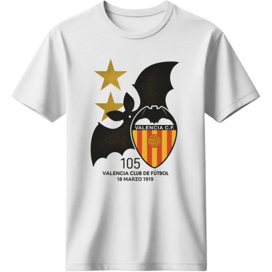 Βαλένθια μπλουζάκι ''Valencia CF 105 Years T-Shirt – Anniversary Edition'', λευκό
