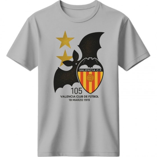 Βαλένθια μπλουζάκι ''Valencia CF 105 Years T-Shirt – Anniversary Edition'', γκρι