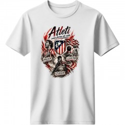 Ατλέτικο μαδρίτης μπλουζάκι ''Atleti – Pasión, Lealtad, Coraje T-Shirt'', λευκό