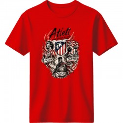 Ατλέτικο μαδρίτης μπλουζάκι ''Atleti – Pasión, Lealtad, Coraje T-Shirt'', κόκκινο