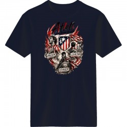 Ατλέτικο μαδρίτης μπλουζάκι ''Atleti – Pasión, Lealtad, Coraje T-Shirt'', μαύρο