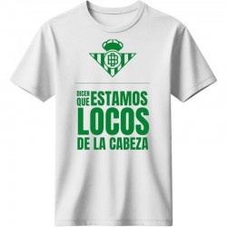 Μπέτις μπλουζάκι “Locos de la Cabeza” T-Shirt – Ultras Edition, λευκό