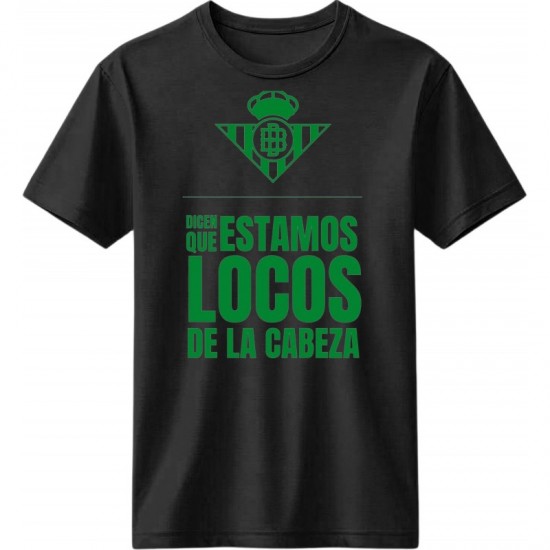 Μπέτις μπλουζάκι “Locos de la Cabeza” T-Shirt – Ultras Edition, μαύρο
