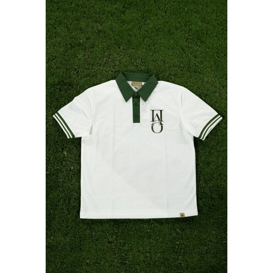 Παναθηναϊκός πόλο PAO MONOGRAM, λευκό