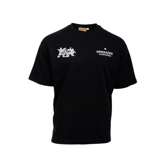 Παναθηναϊκός T-Shirt PAO STARS, μαύρο