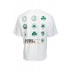 Παναθηναϊκός T-Shirt PAO HISTORIC LOGOS, λευκό