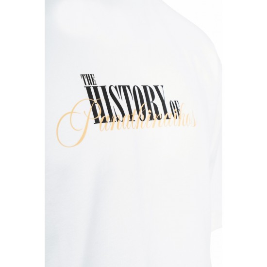 Παναθηναϊκός T-Shirt PAO HISTORIC LOGOS, λευκό