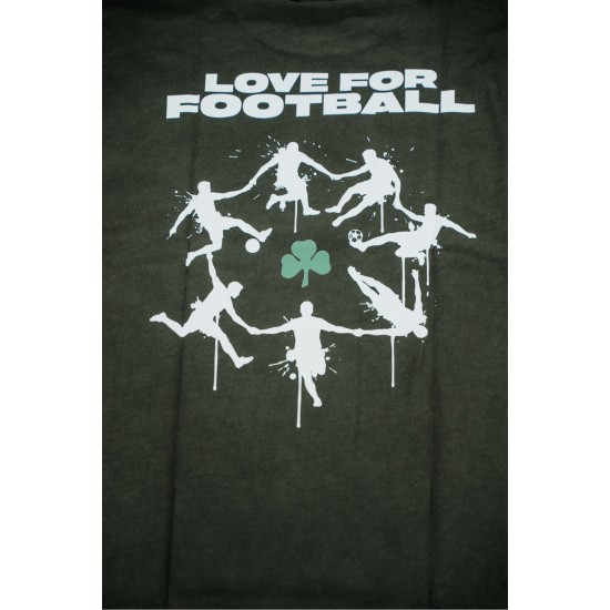 Παναθηναϊκός T-Shirt PAO LOVE FOR FOOTBALL, μαύρο