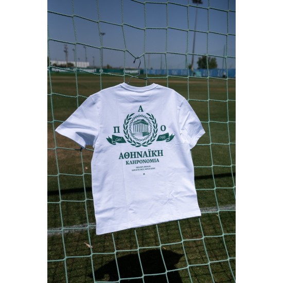 Παναθηναϊκός T-Shirt PAO ATHENIAN HERITAGE, λευκό