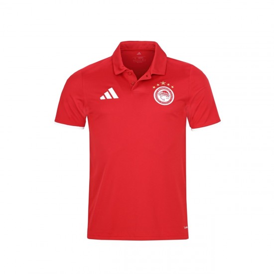 Ολυμπιακός πόλο μπλουζάκι Adidas , κόκκινο