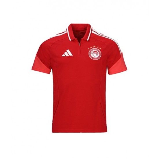 Ολυμπιακός πόλο TEAM  μπλουζάκι Adidas , κόκκινο