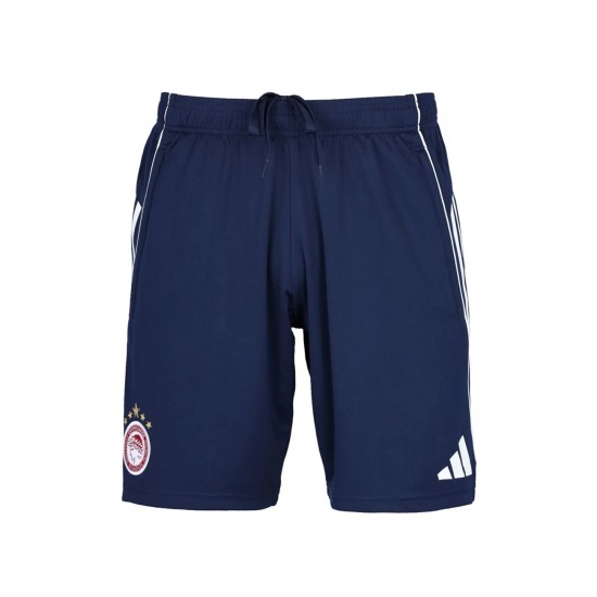 Ολυμπιακός 2025/26 ανδρικό σορτς προπόνησης Adidas,σκούρο μπλε